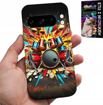 Zdjęcie produktu dla Etui Do Google Pixel 8 Pro - Rock Perkusja Bębny Rock & Roll + Folia
