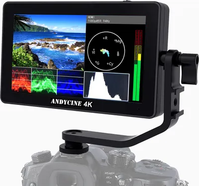 Produktbild von ANDYCINE A6 Plus 5,5 Zoll DSLR-Kamera-Feldmonitor, Touch Control Director-Videomonitor, 3D Lut, 450 Nits Helligkeit mit 4K HDMI-Eingang/Ausgang, DC 8 V Stromausgang, Ersatz fuer Sony Canon Nikon DSLR-Kamera