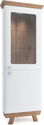 Produktbild von Sammlerschrank Eckvitrine Schrankvitrine Glasschrank Glasvitrine Schaukasten
