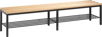 Produktbild von C+P Umkleidebank 8052010S10001 Schuhrost 420x1960x353mm sgr