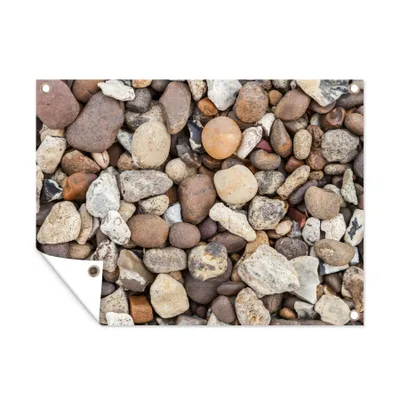 Obrázek produktu pro MuchoWow® Zahradní plakáty - Štěrk - kameny - příroda - 120x160 cm - Zahradní dekorace