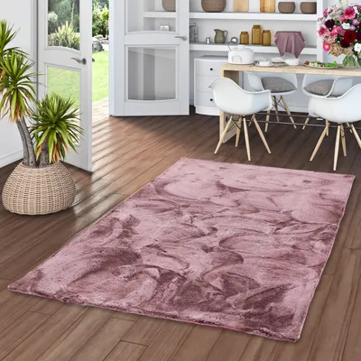 Produktbild von Luxus Super Soft Fellteppich Plush Beere Meliert, Größe:120x170 cm