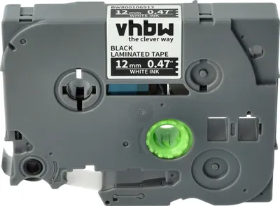 Produktbild von vhbw Schriftband-Kassette Ersatz für Brother TZE-335, TZ-335 für Etiketten-Drucker 8m x 12mm Weiß auf Schwarz