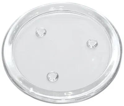 Produktbild von Kerzenteller für Stumpenkerze 10,5cm Klarglas
