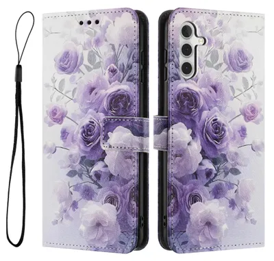 Immagine prodotto di Custodia a libro protettiva per Samsung Galaxy A17, A26, A16 4G 5G in Pelle finta e TPU con motivo