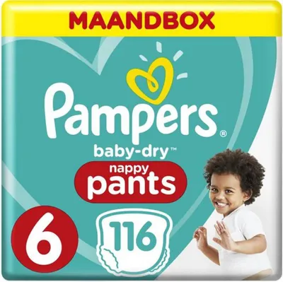 Produktbild von Pampers 81666566, Junge/Mädchen, Hosenwindel, 15 kg, Mehrfarbig, 12 h, Polyacrylate, Polypropylene, Cellulose, Adhesives, Polyethylene, Polyester, Elastics, Lotion,...