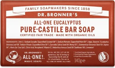 Zdjęcie produktu dla Dr. Bronner's Zeepblok Pure Castile Eucalyptus