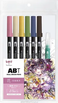 Image de Tombow Brushpen Set Manga Blumen - feutres créatifs 6 pièces