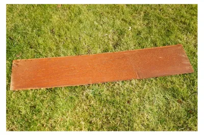 Produktbild von Rasenkanten aus Cortenstahl Edelrost 118 cm x 24 cm x 1 mm - 5er Set