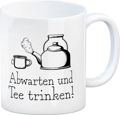 Produktbild von Abwarten und Tee trinken Kaffeebecher