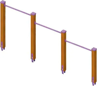 Produktbild von Balancierbalken Hochbalken Schwebebalken Wackelbalken Schaukelbalken Spielbalken