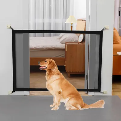 Obrázok produktu pre Bezpečnostná sieť pre deti a psov, 100 x 78 cm, bez nutnosti vŕtania, vhodná pre schody a chodby