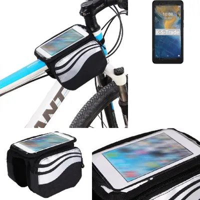 Produktbild von K-S-Trade Rahmentasche Fahrrad-Halterung kompatibel mit ZTE Blade A31 Lite Rahmenhalterung Fahrrad Handyhalterung Fahrradtasche Handy Smartphone