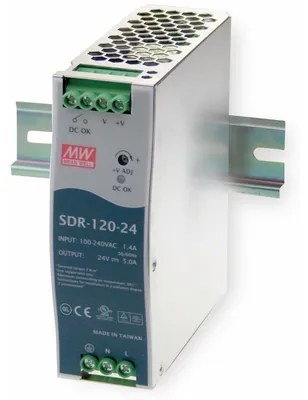 Obrázok produktu pre MEAN WELL Stromversorgung 120W Metallisch Netzteil (SDR-120-12)