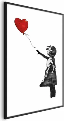 Immagine prodotto di Poster Banksy: Ragazza 29,7x42 cm con cornice nera senza margini