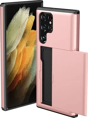 Produktbild von König Design Hülle kompatibel mit Samsung Galaxy S22 Ultra 5G Kunststoff Soft Handyhülle - Handy Case Rosa