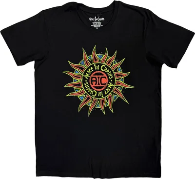 Image de Alice In Chains - T-shirt unie homme/femme, logo RO15038 (M) (noir)