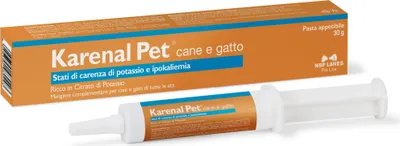 Obrázek produktu pro Karenal Pet cane e gatto 30g - podpora při nedostatek draslíku a hypokalémie
