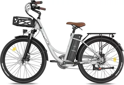 Produktbild von Ebike 26 Zoll e Bike Herren 36V 20.3Ah Akku Elektrofahrrad Damen 250W 25km/h City E-Bike Reichweite 80-200km e Fahrrad Pedelec 7S Belastung 120Kg Grau