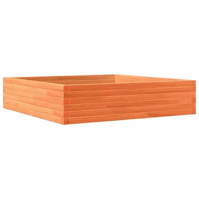Immagine prodotto di Fioriera Giardino Marrone Cera 100x100x23 Legno Massello Pino
