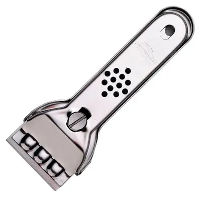 Image de Grattoir Pour Plaque De Cuisson En Acier Inoxydable 13,4 X 4,5 Cm