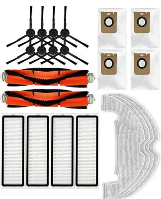 Produktbild von Ersatzteile für Dreame L10plus/Z10pro/D10PLUS, Zubehör für Staubsauger Set Enthält 4 Beutel für Staubsauger, 4 Filter, 2 Hauptbürsten, 8 Seitenbürste, 4 Wischtücher