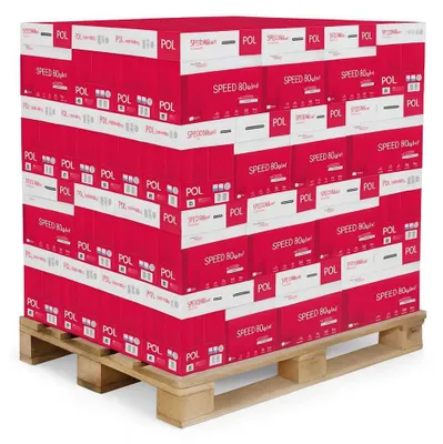 Zdjęcie produktu dla Papier Ksero A4 Polspeed Biały 80G 2500 Arkuszy 5 Ryz - Do Drukarki I Ksero
