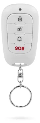Produktbild von Smartwares SMA-40350 2-Kanal-Fernbedienung, Alarm, RF Wireless, Drucktasten, Weiß