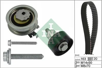 Produktbild von Zahnriemensatz INA 530 0592 11