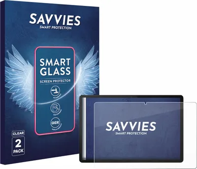 Produktbild von 2x Savvies Schutzglas Folie für Lenovo Tab P12 2023 9H Panzer Schutzfolie Glas Displayschutz klar transparent