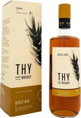 Produktbild von THY Spelt Danish Rye Whisky + Box 700ml 48,5% Vol.