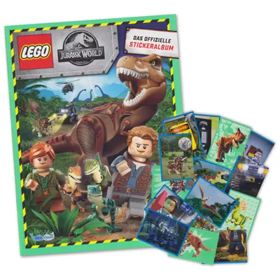 Produktbild von LEGO Jurassic World Sticker-Set Edition 2021 - Starter Album + 50 Sticker ohne Doppelte