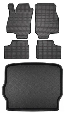 Produktbild von Gummimatten + Kofferraumwanne für Opel Astra G 1998-2009 (Schrägheck) – Schwarz, passgenau – Wielganizator SolidPRO