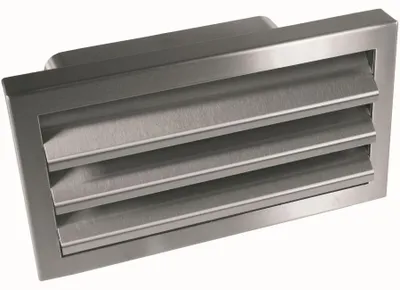 Obrázek produktu pro Ploché potrubí 222x89mm, venkovní mřížka, větrací mřížka, zpětná klapka