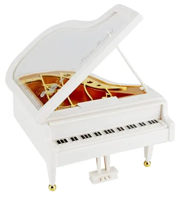 Imagen del producto de Pequeño piano musical para decoración y como regalo