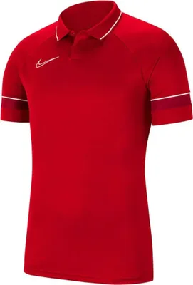 Produktbild von Nike Academy 21 Poloshirt Kinder rot/weiß CW6106-657 - 137-147