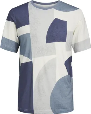 Produktbild von Jack & Jones Blacarnaby Print Plus Size Kurzarm-t-shirt Grau 6XL Mann Grau 6XL