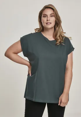 Immagine prodotto di Urban Classics Donna - Camicia a SPALLA ESTESA bottlegreen