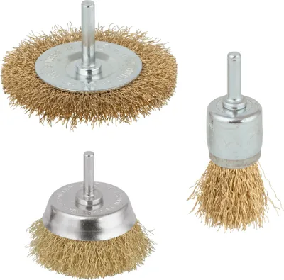 Immagine prodotto di Wolfcraft® Set di spazzole in ottone 3 pezzi.