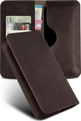 Produktbild von PURSE-CASE für Wiko Sunny 3, Farbe:Dunkelbraun