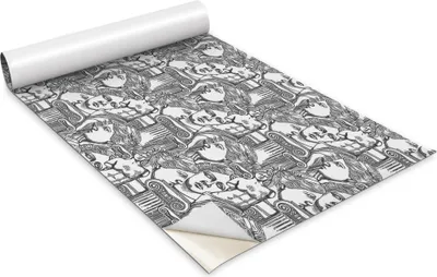 Produktbild von Selbstklebende Möbelfolie - Dekorationsfolie - Tischmöbel - Zuschneidbar - Antikes Motiv - 100 x 50 cm