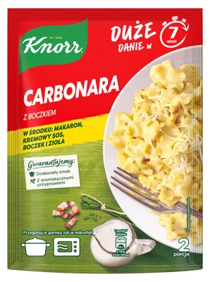 Obrázok produktu pre Knorr Carbonara cestoviny so slaninou 153 g