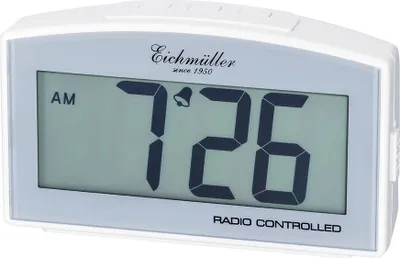 Produktbild von Funkwecker Wecker Alarm Digital mit Schlummer Funktion weiß