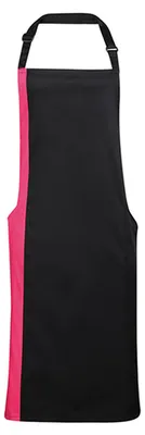 Zdjęcie produktu dla Premier Workwear PR162 | Contrast Bib Apron - 72 x 86 cm - Można prać w temperaturze do 60°C - Kolor: Czarny/czerwony (ok. Pantone 200) - Rozmiar: 72 x 86 cm