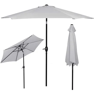 Obrázok produktu pre Springos® Záhradný slnečník Slnečník s funkciou naklápania Kľukový systém Ochrana pred slnkom terasa Záhrada 235 x 260 cm