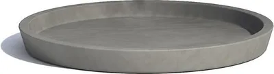 Produktbild von Permapack Ecopots Saucer Round, Untersetzer, Grau, 370 mm, 370 mm, 35 mm, 750 g