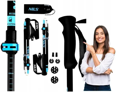 Produktbild von Nils TK8604 Klappbare Teleskop-Trekkingstöcke