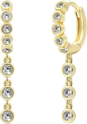 Produktbild von XENOX Creolen goldfarben Zirkonia XS91892G