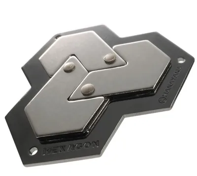 Produktbild von Brain Teaser Cast Hexagon Silber