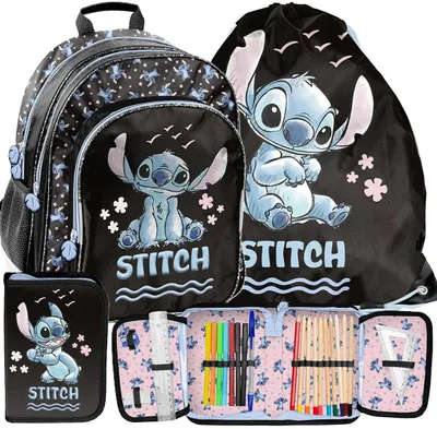 Produktbild von 3tlg Lilo und stitch Schulrucksack set Rucksack Schulranzen Federtasche Sportbeutel schultasche fur madchen